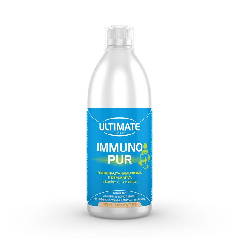 Ultimate Italia Immuno Pur Gusto Fruit Tea - Integratore Per Le Difese Immunitarie E Depurativo 450 ml
