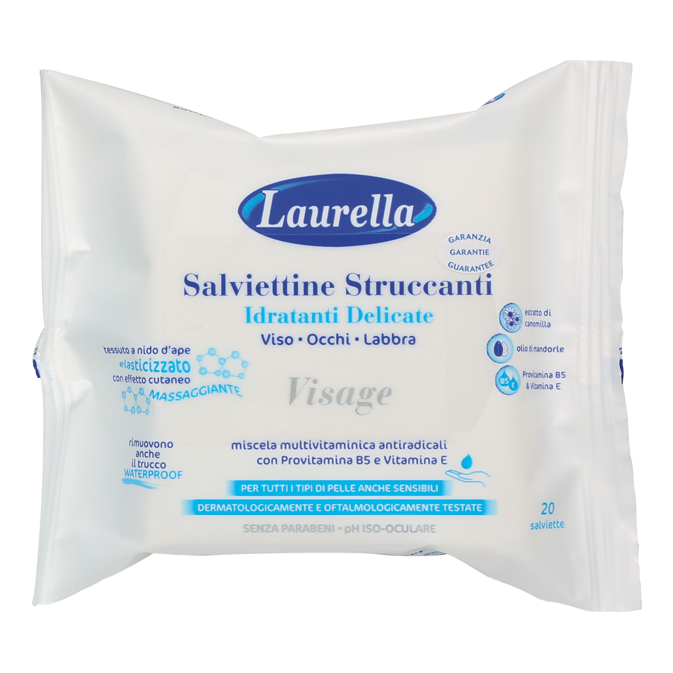 Laurella Salviette Struccanti Idratanti Viso Occhi 20 Pezzi