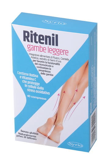 Syrio Ritenil Gambe Leggere Integratore Micocircolo 40 Compresse
