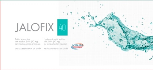 Jalofix 40 - Siringa preriempita a base di Acido Ialuronico sale sodico 2% - 40 mg - 2 ml