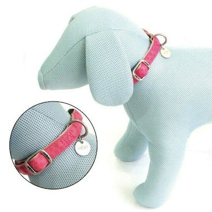 CROCI COLLARE MYLORD SIMILPELLE REGOLABILE ROSA 20x35/50CM (REF. C5079303)