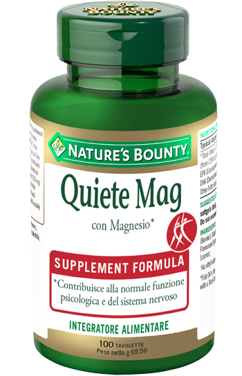 Nature's Bounty Quiete Mag Integratore di Magnesio 100 Tavolette