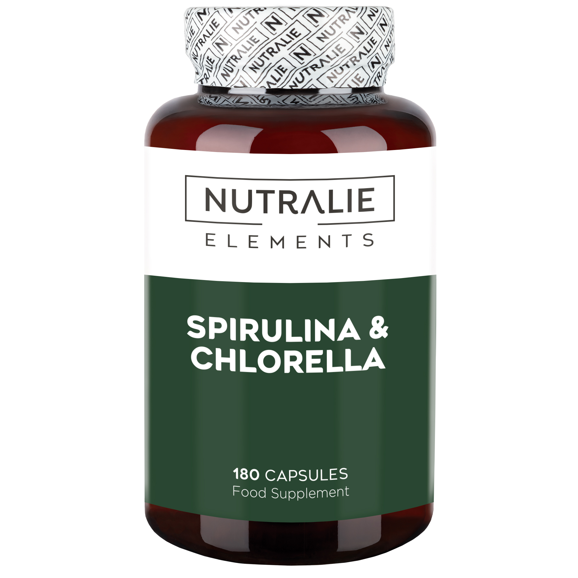 Nutralie Spirulina e Clorella 1800mg 180 Capsule