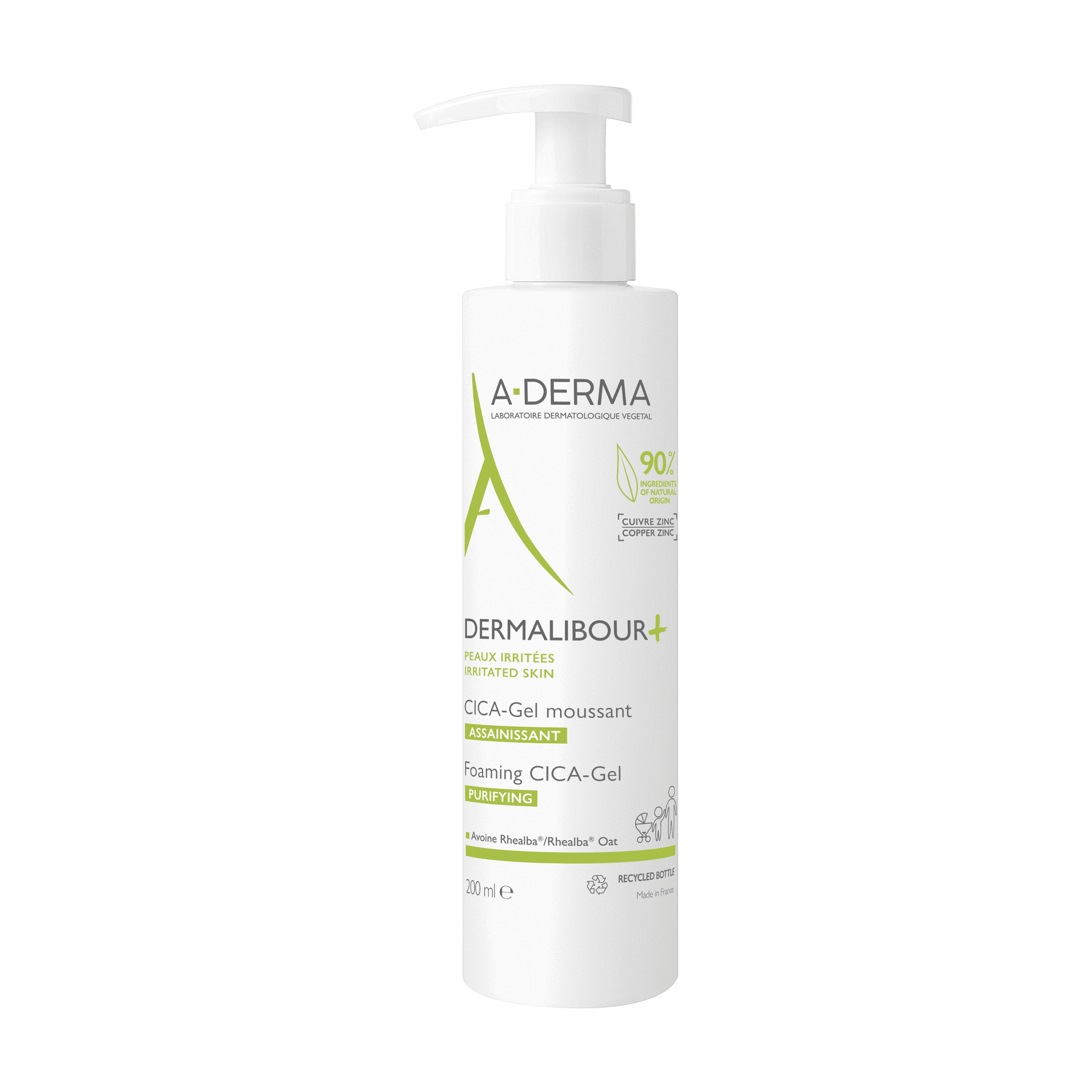 A-derma Dermalibour+Cica Gel Detergente Purificante Pelli Irritabili 200ml