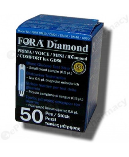 Fora Diamond GD50 Strisce Reattive Glicemia 50 Pezzi
