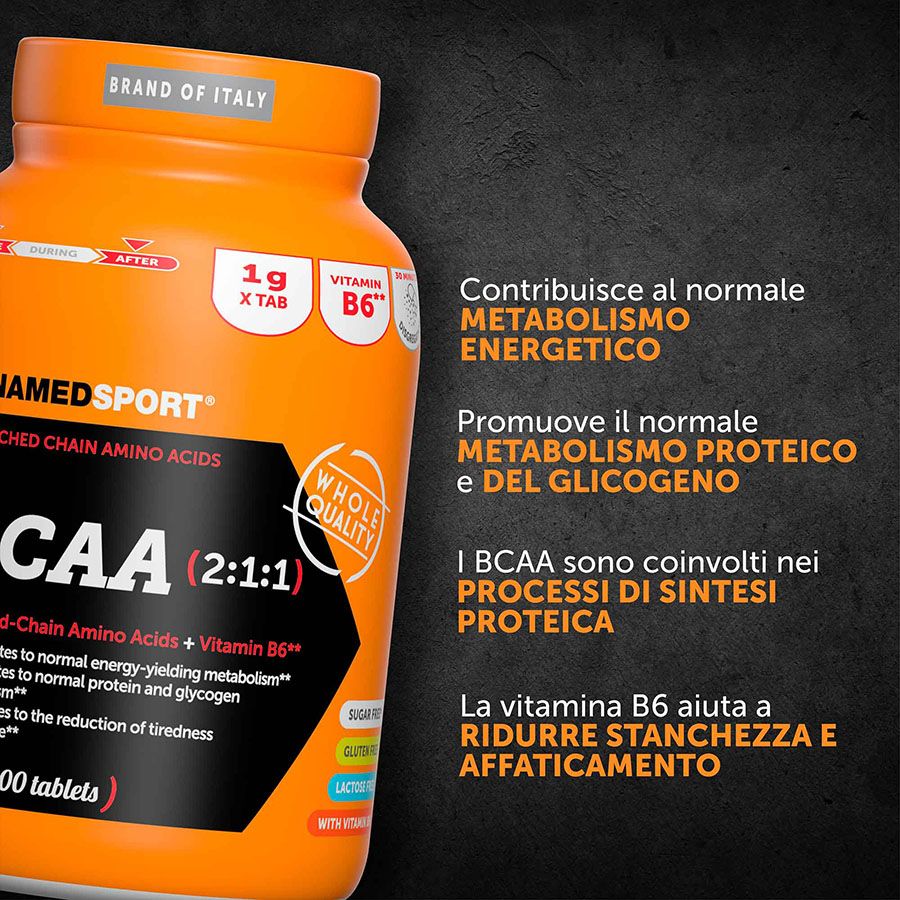 Named Sport BCAA 2:1:1 - Integratore Di Aminoacidi 100 Compresse