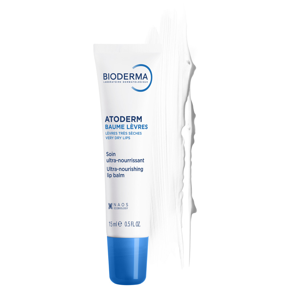 Bioderma Atoderm Baume Lèvres - Balsamo Labbra Riparatore Per Pelle Secca 15 ml