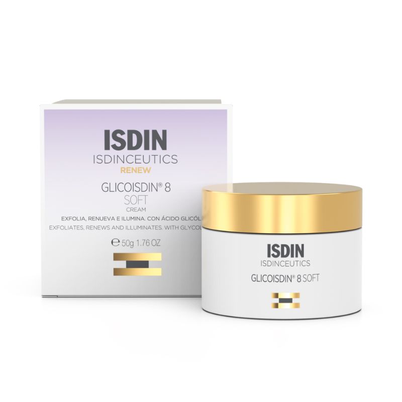 Isdin - Isdinceutics Glicoisdin 8 Soft - Crema Viso Con Effetto Peeling 50 ml