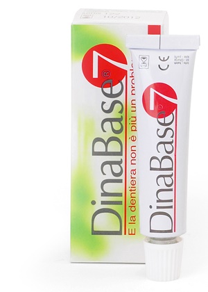 Dinabase 7 Ribasante Gel Adesivo per Dentiere 20 g