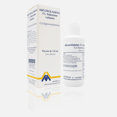 Micoxolamina Soluzione Cutanea 1% Ciclopiroxolamina 150 ml