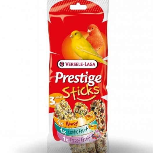 VERSELE LAGA SNACK VOLATILI CANARINI PRESTIGE STICKS VARIETY 3PZ 90GR