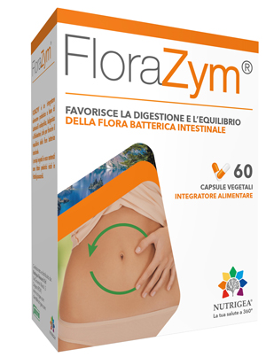 Florazym - Integratore per la digestione e per la flora intestinale - 60 capsule