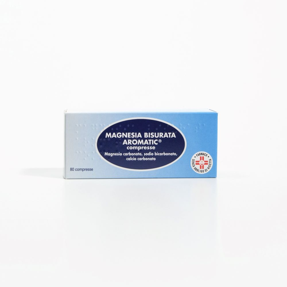 Magnesia Bisurata Aromatic Magnesio Antiacido 80 Pastiglie