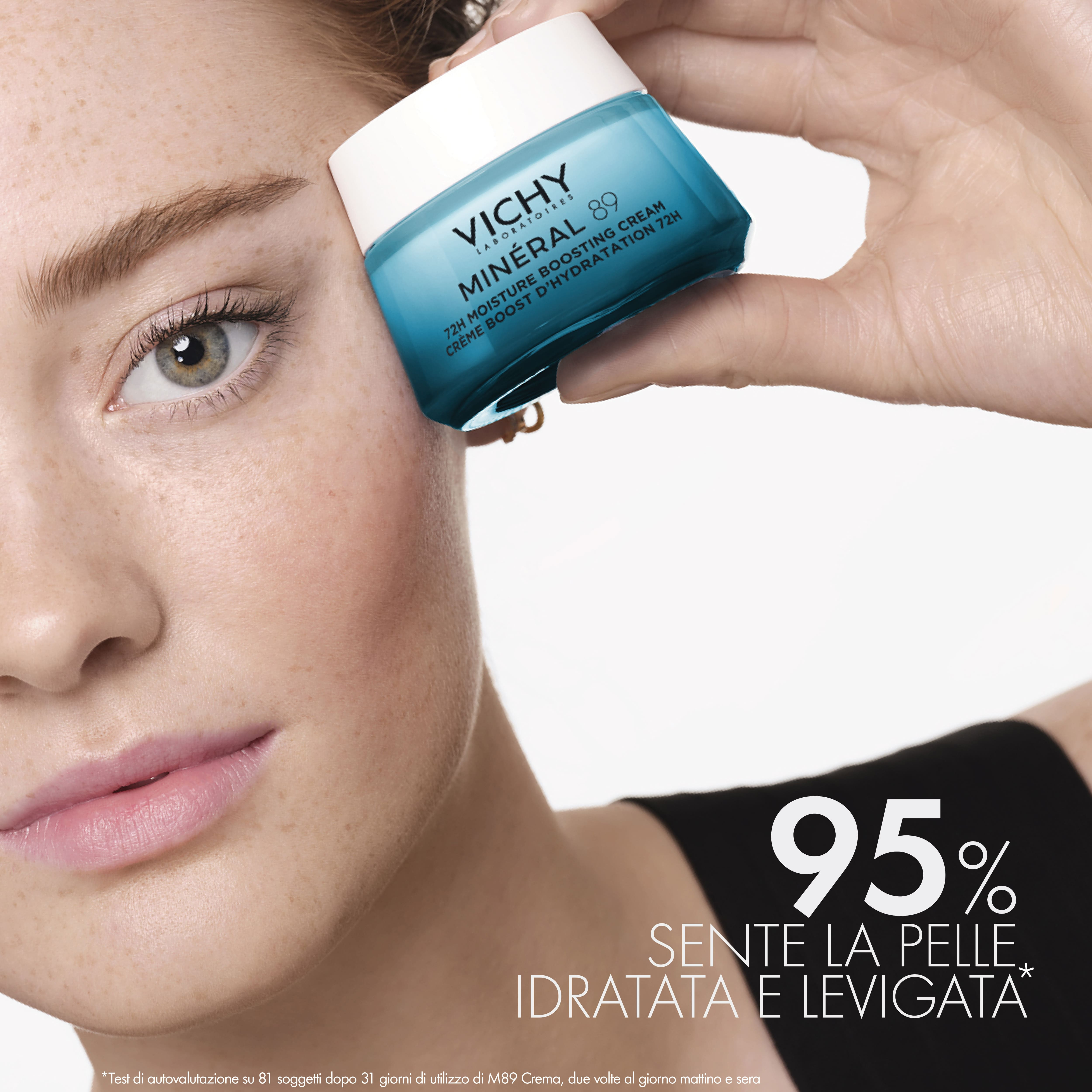 Vichy Minéral 89 Crema Boost Idratazione 100H Ricca per pelli secche e molto secche 50ml