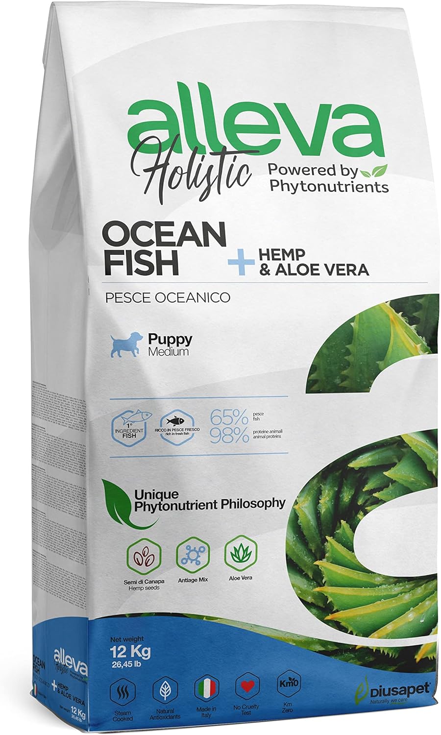 ALLEVA HOLISTIC DOG PUPPY/JUNIOR FISH MEDIUM KG 12 - P00238