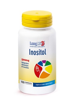 LongLife Inositol Integratore Metabolismo Dei Grassi a Base Di Inositolo 100 Tavolette