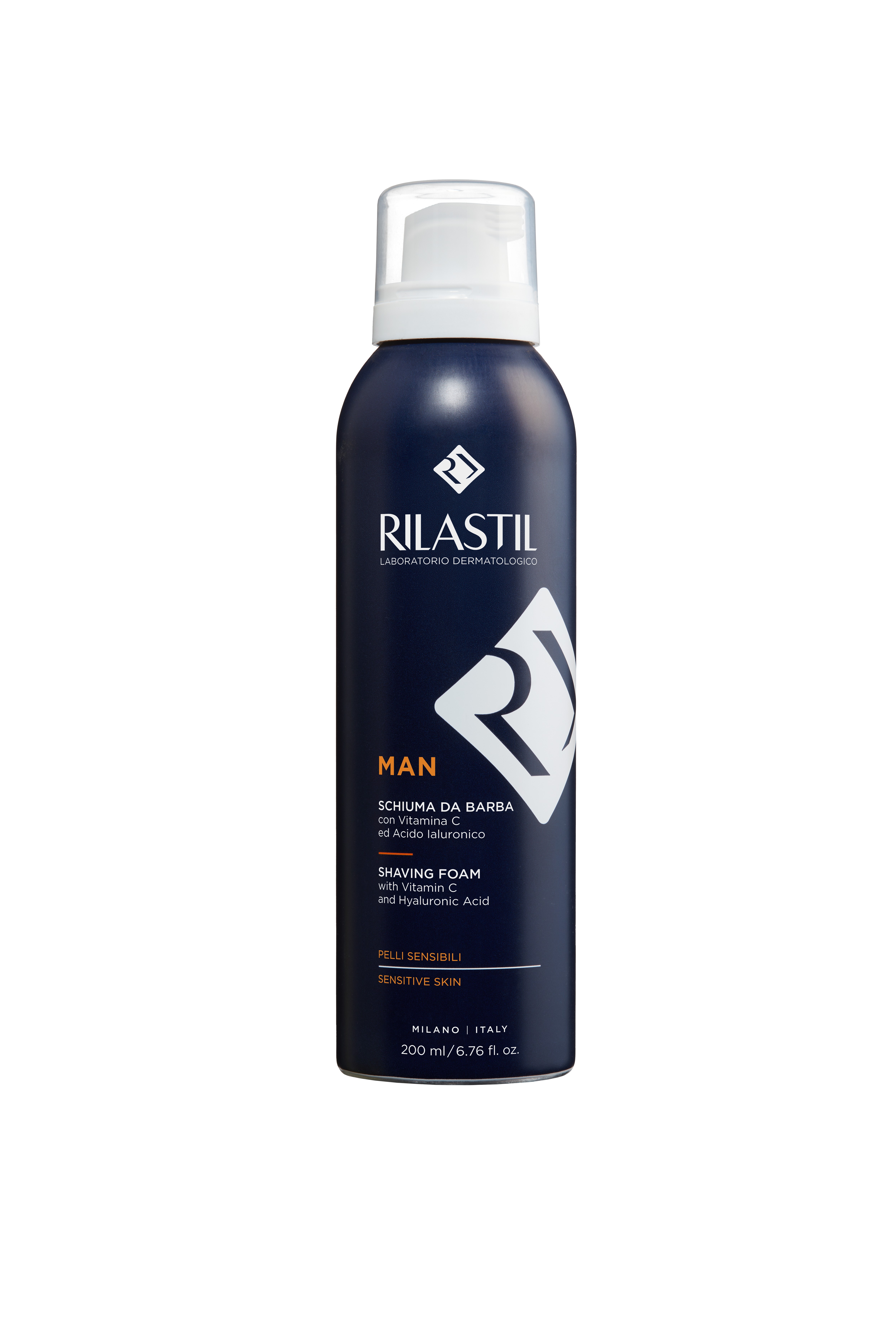 Rilastil Man - Schiuma Da Barba Per Pelle Sensibile 200 ml