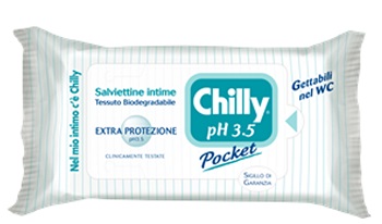 Chilly Extra Protezione Pocket Salviettine Intime 12 Pezzi