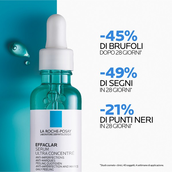 La Roche-Posay Effaclar Siero Peeling Viso Per pelle mista, grassa o a tendenza acneica, in età adulta 30 ml