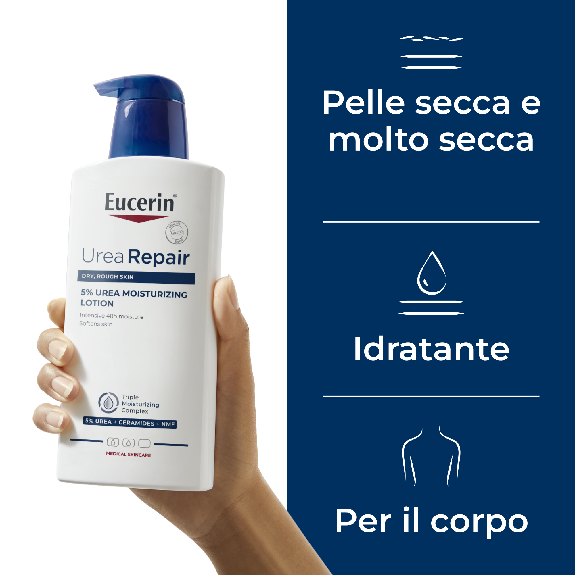 Eucerin UreaRepair Plus Emulsione Idratante Corpo 5% Urea 400 ml