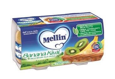 Mellin Omogeneizzato Di Frutta Banana e Kiwi 2 x 100 g
