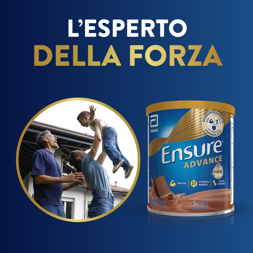 Ensure® Advance Integratore in polvere forza & energia 400g Cioccolato
