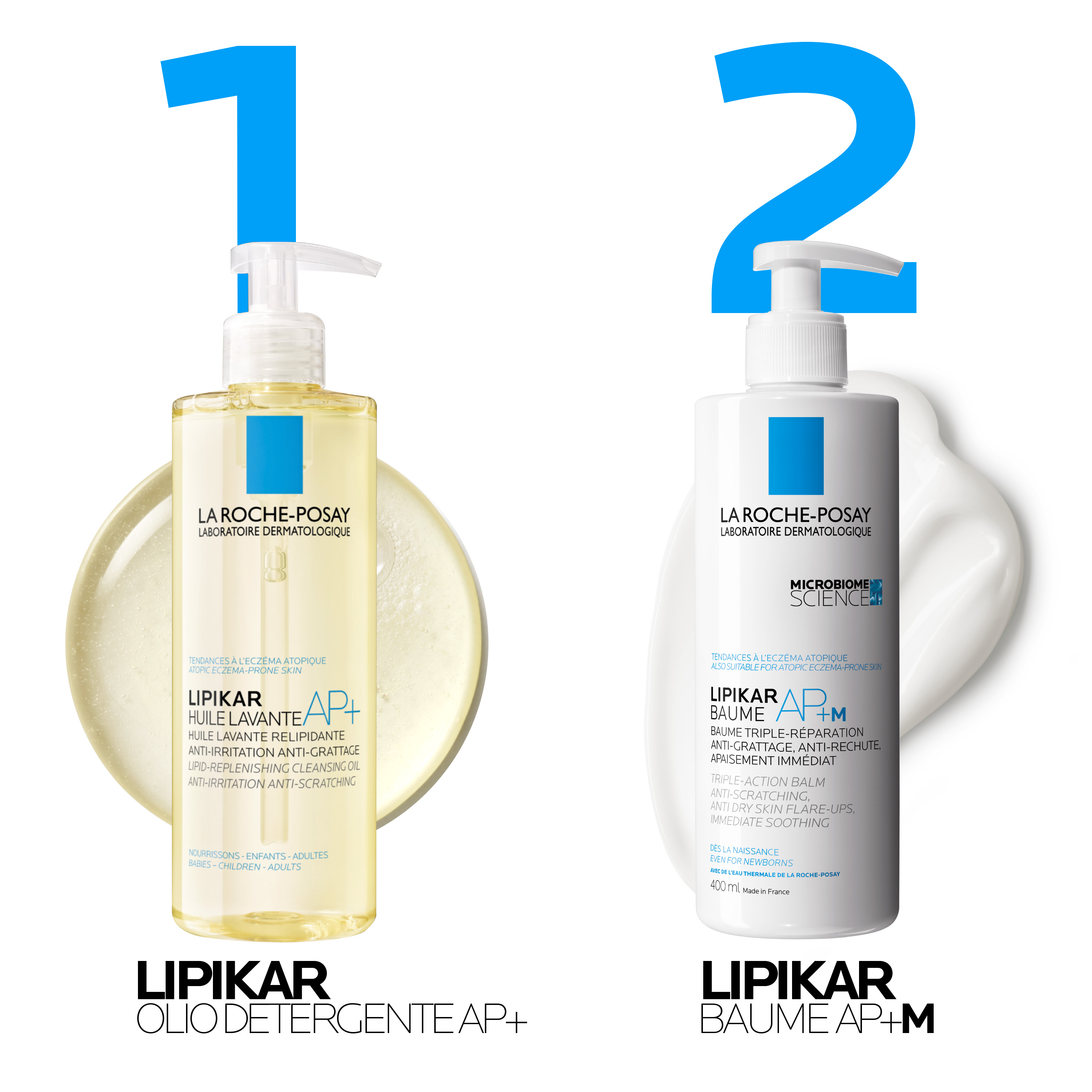 La Roche-Posay Lipikar - Huile Lavante AP+ Olio Lavante Relipidante Anti-Arrossamenti E Anti-Prurito 400 ml