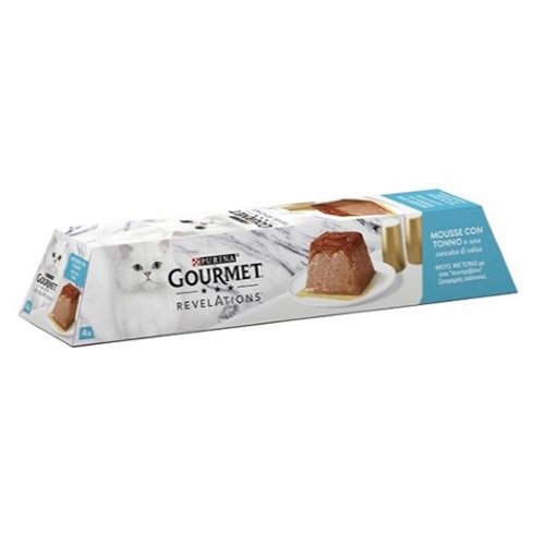 NESTLE' PURINA GOURMET GATTO REVELATIONS MOUSSE TONNO 4x57GR