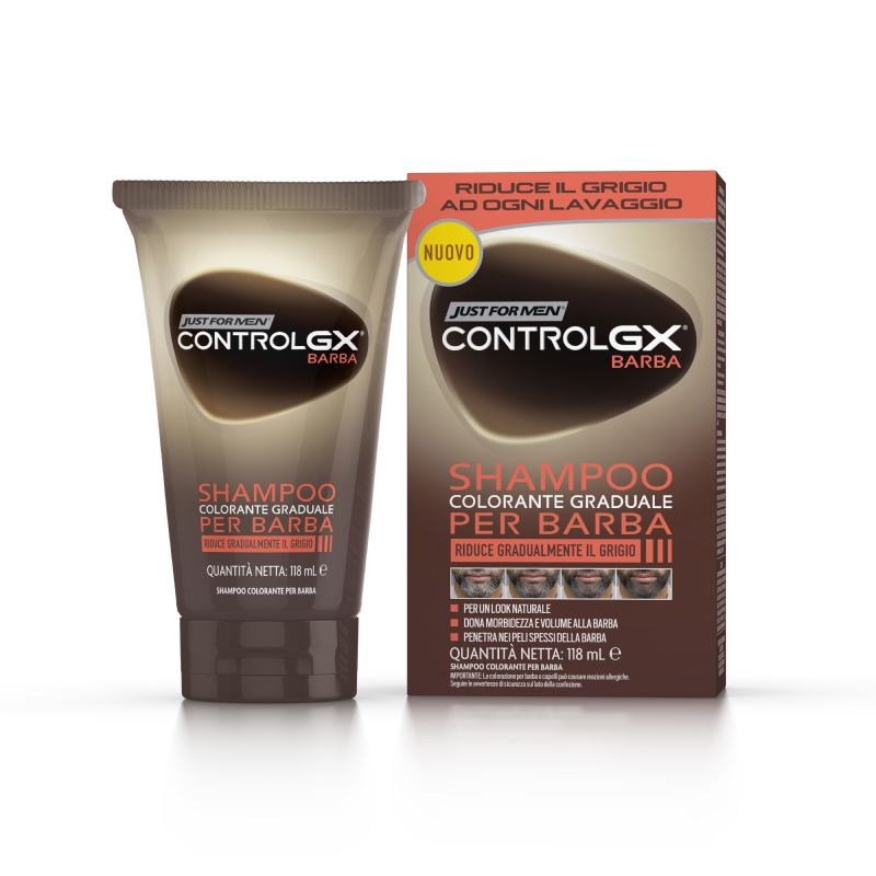 Just For Men Control GX Shampoo Colorante Graduale Per Barba - 118 ml