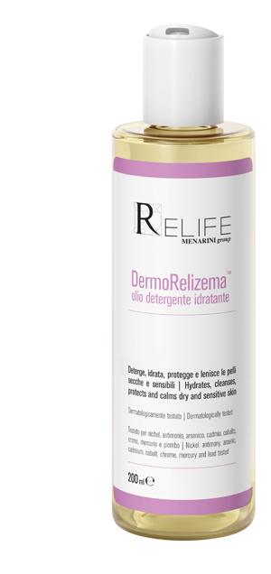 Relife Dermorelizema Olio Detergente Idratante per Pelle Secca Sensibile 200ml