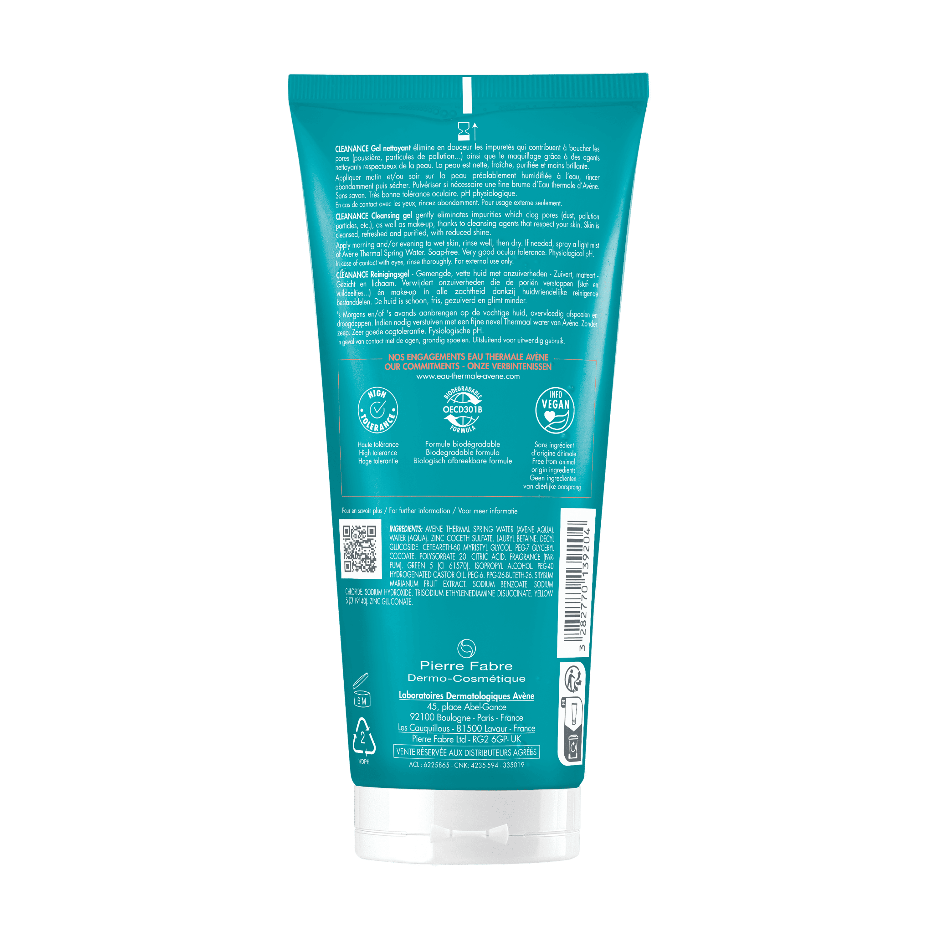 Eau Thermale Avène Cleanance Gel Detergente 200 ml