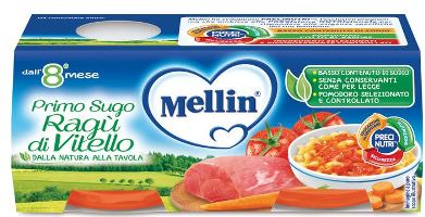 Mellin Primi Sughi Ragù Di Vitello 2 x 80g