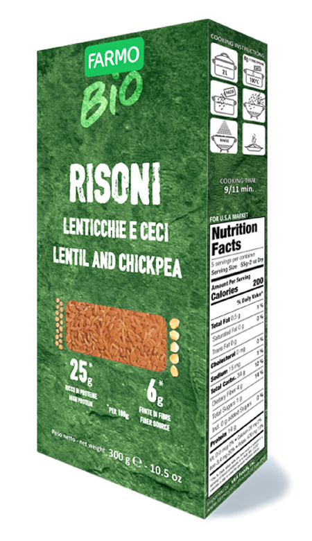 FARMO Bio Risoni Lenticchie Ceci