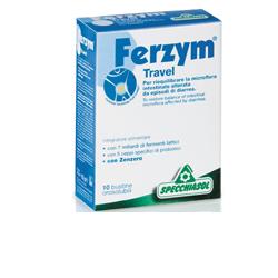 Specchiasol Ferzym Travel Integratore Benessere Intestinale 10 Bustine