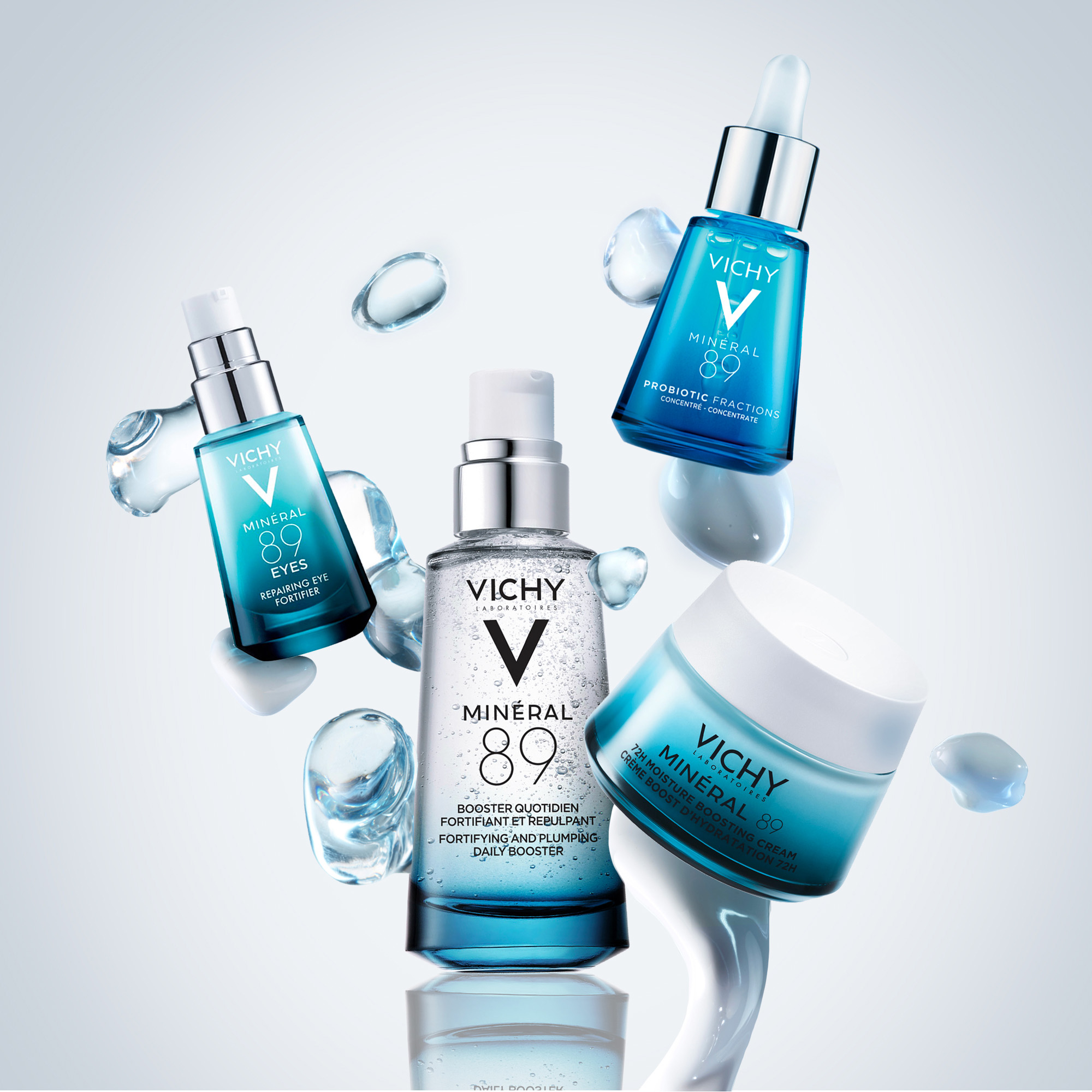 Vichy Mineral 89  Booster quotidiano fortificante e rimpolpante con acido ialuronico 50 ml