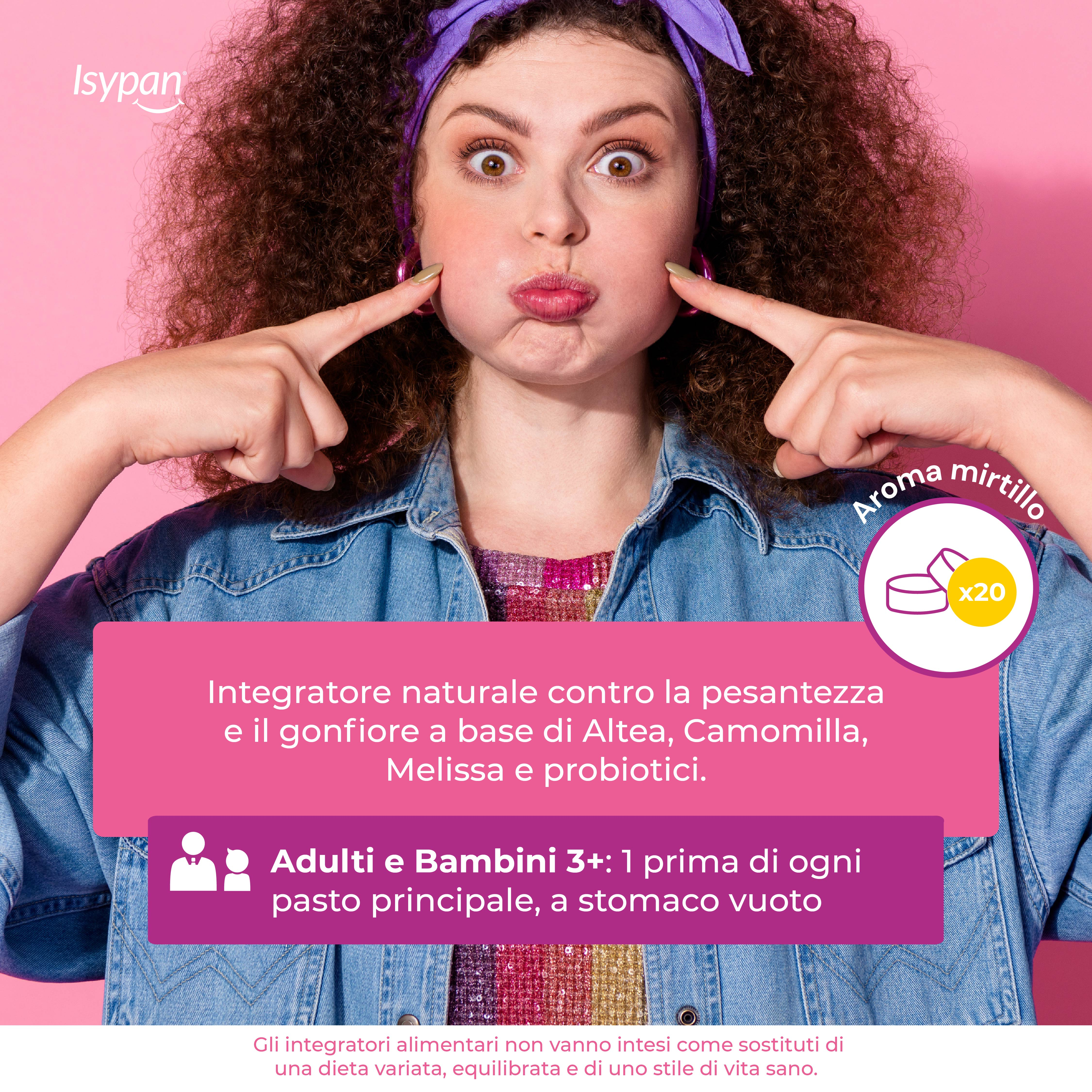 ISYPAN PESANTEZZA E GONFIORE 20 COMPRESSE MASTICABILI