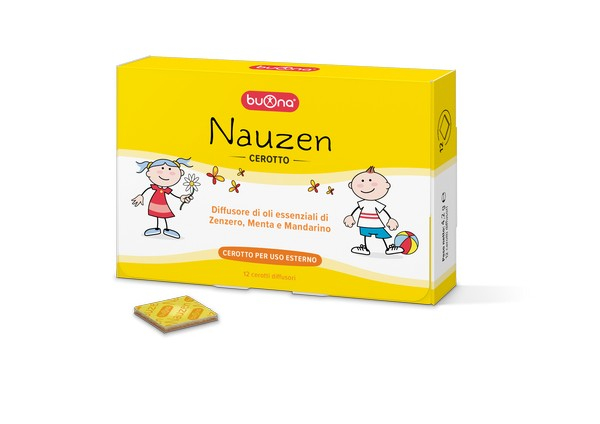 Buona NauZen Cerotto Diffusore Contro Nausea e Cinetosi 12 Pezzi