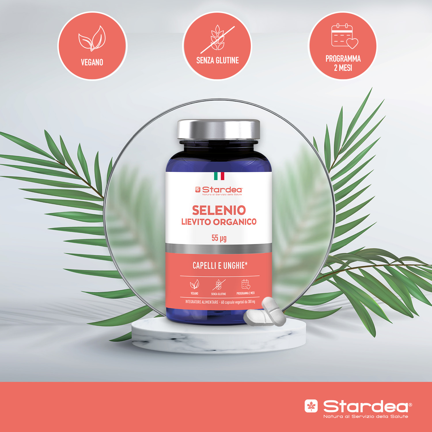 STARDEA SELENIO LIEVITO ORGANICO 55 µg Compresse - INTEGRATORE ALIMENTARE  CAPELLI E UNGHIE
