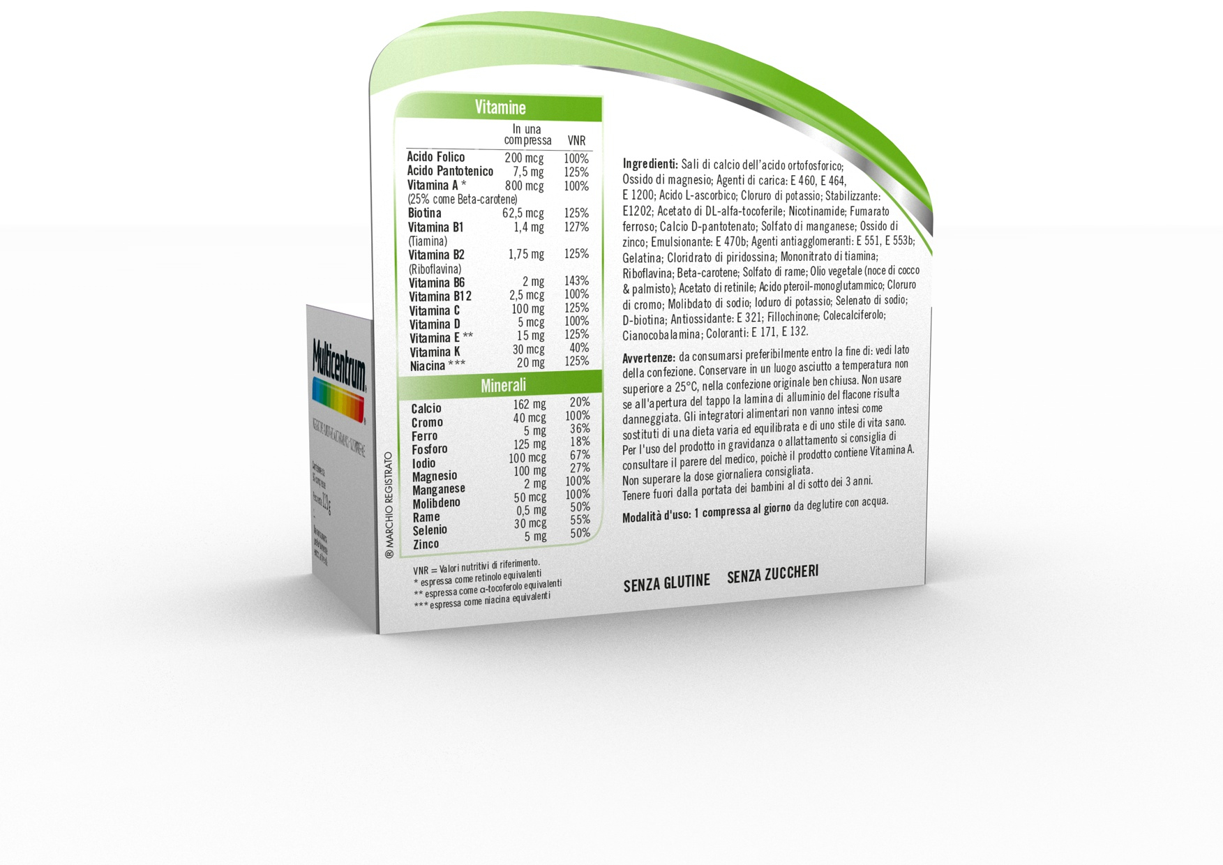 Multicentrum Integratore Alimentare Multivitaminico Multiminerale Vitamina C B6 Calcio Adulti 30 Cpr