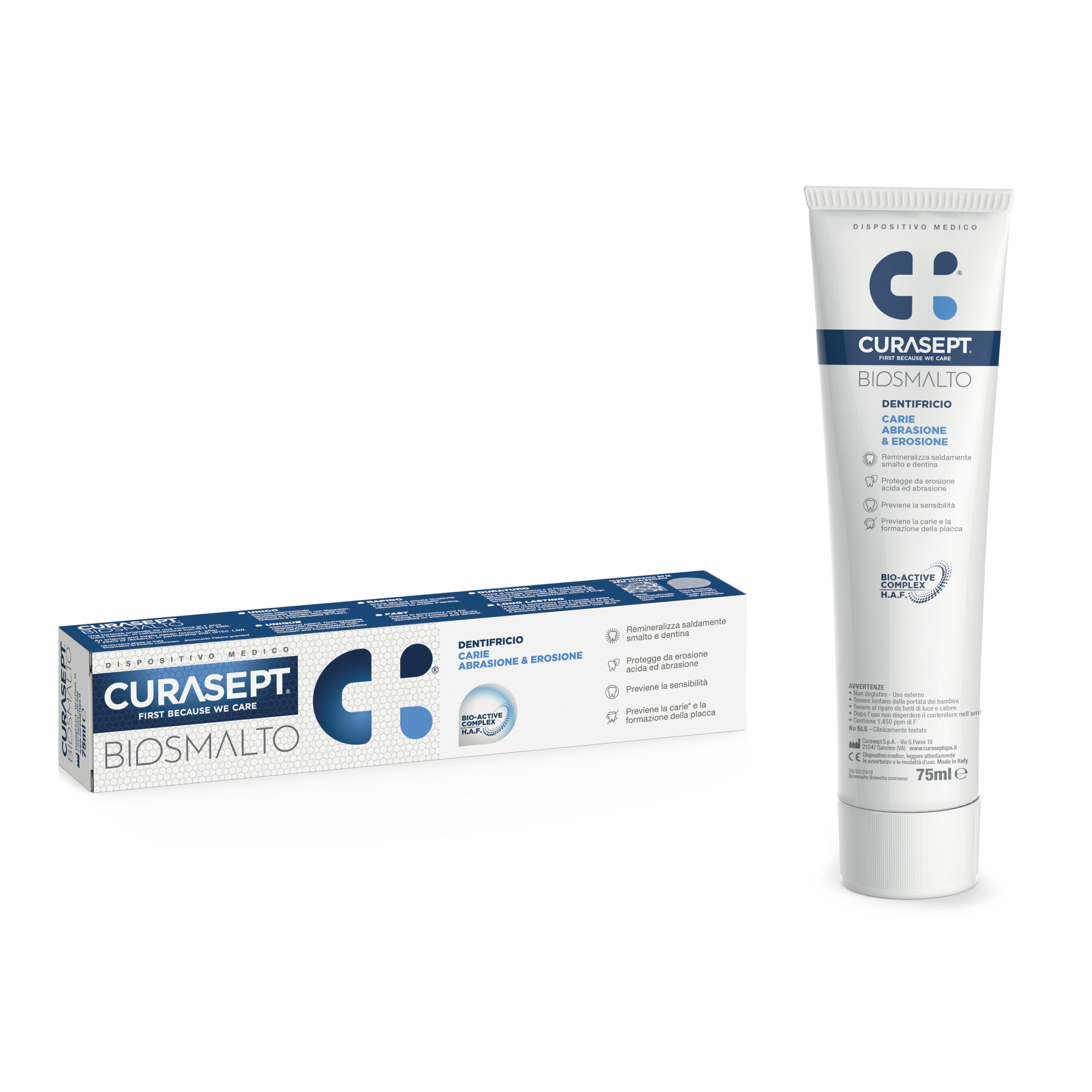 Curasept Biosmalto Dentifricio Protezione Carie 75 ml