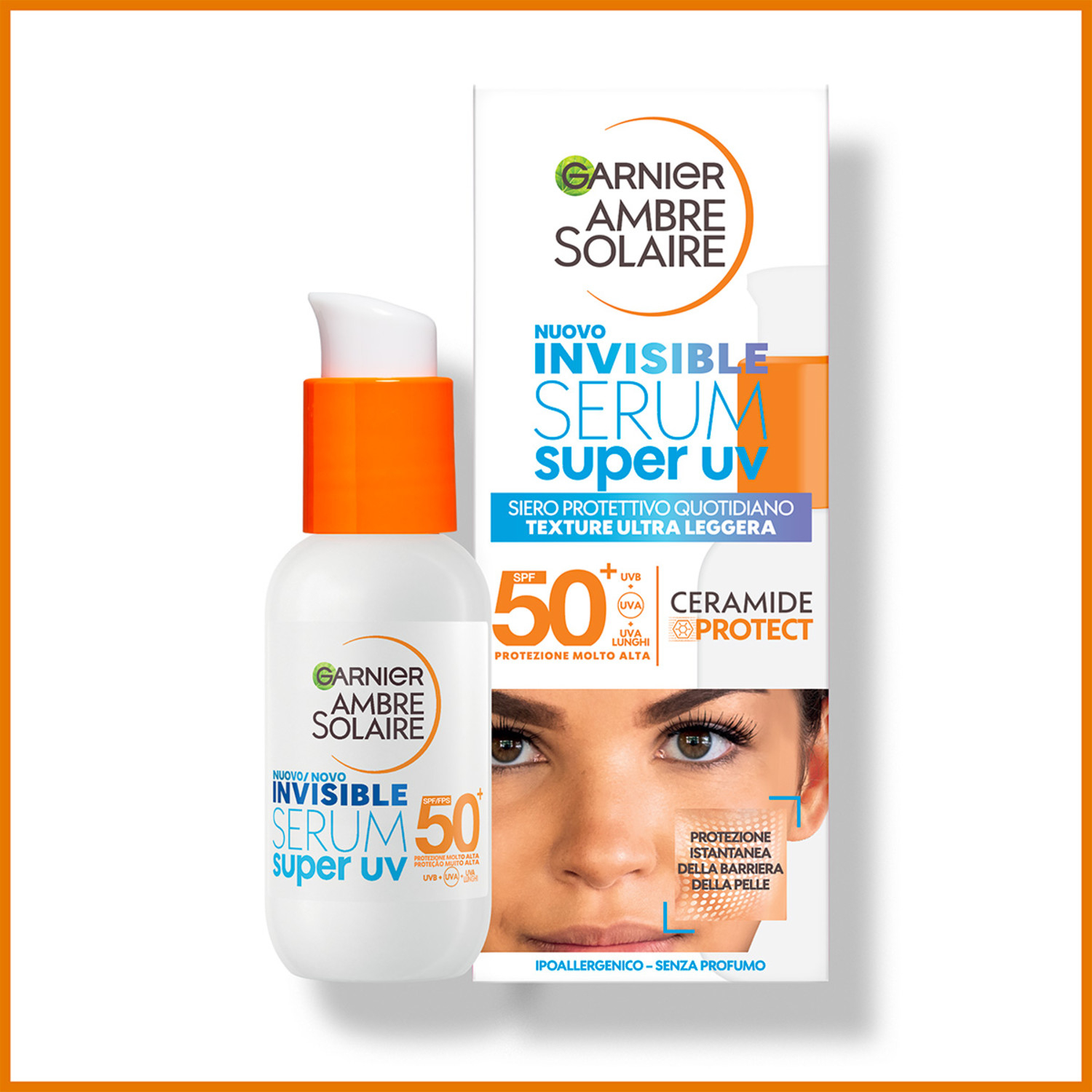 GARNIER AMBRE SOLAIR AS SIERO INVISIBILE SUPER UV SPF 50+ 30 ML