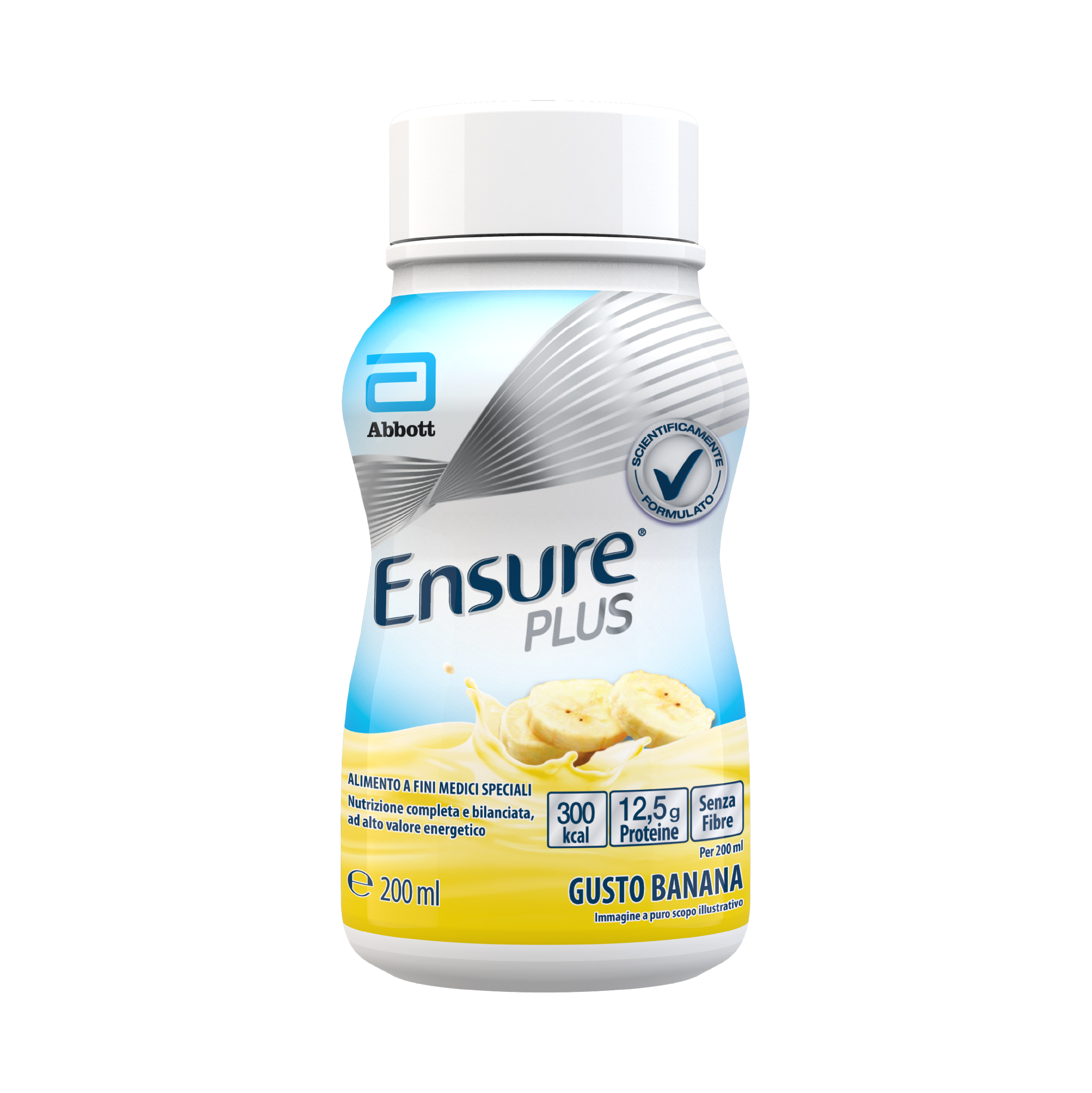 Ensure Plus Alimento a Fini Medici Speciali Ipercalorico Banana 4x200ml