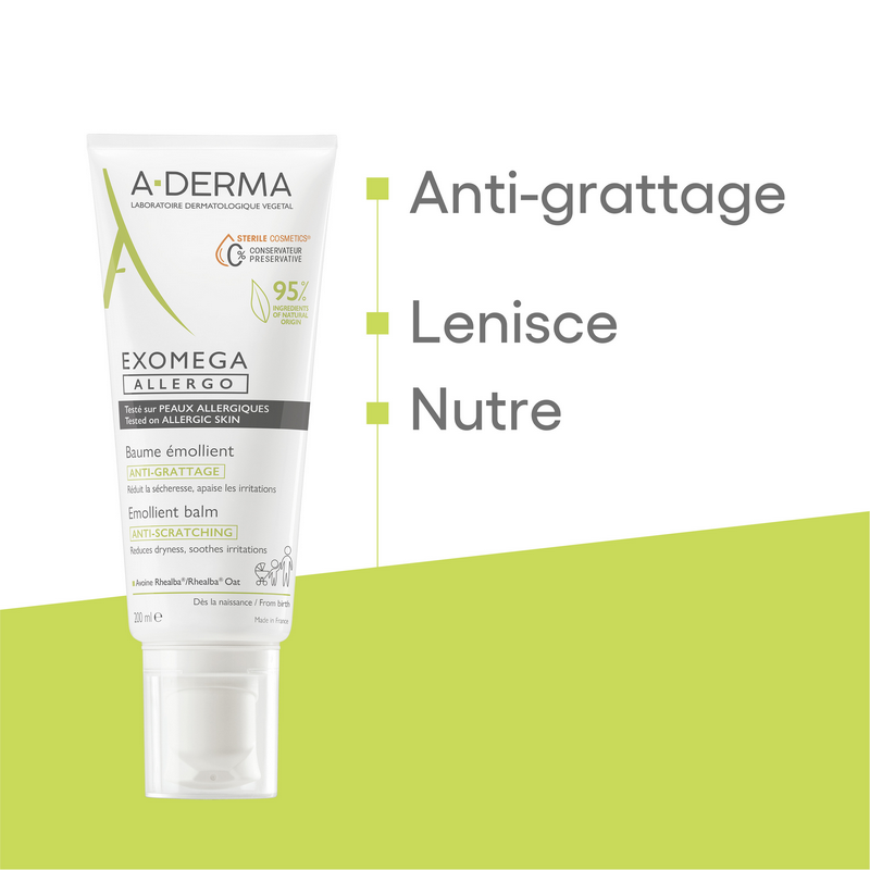 A-DERMA EXOMEGA ALLERGO Balsamo Emolliente 200mL