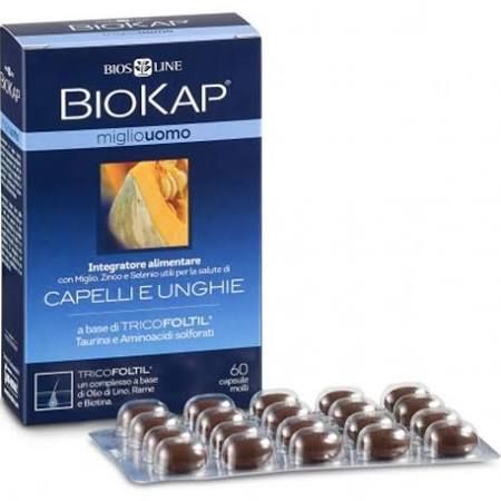 Biokap Miglio Uomo Integratore Capelli e Unghie 60 Capsule