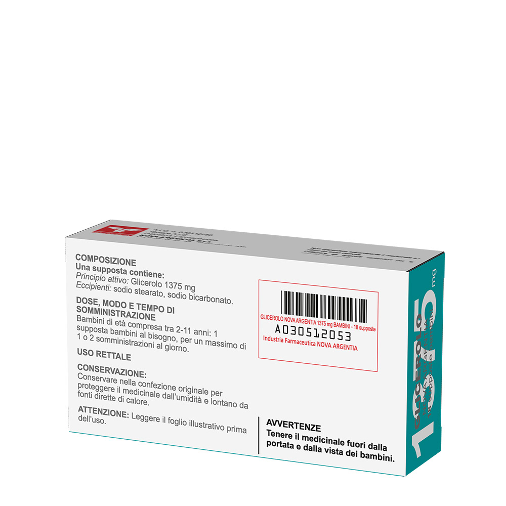 Glicerolo Bambini 18 Supposte 1375 mg