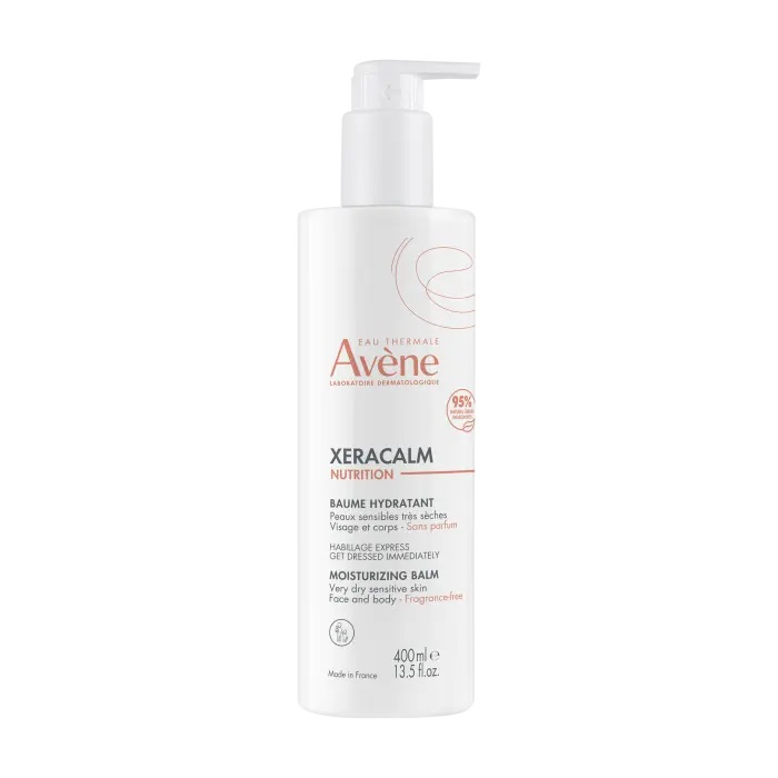 Eau Thermale Avène Xeracalm Nutrition Balsamo Idratante, viso e corpo, Pelle sensibile da secca a molto secca per tutta la famiglia, 400ml 