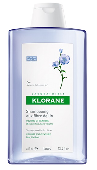 Klorane Fibre di Lino Shampoo Volumizzante Capelli Sottili 400 ml