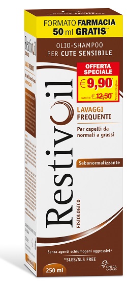 RESTIVOIL FISIOLOGICO OLIO-SHAMPOO  PER CUTE SENSIBILE 250 ML PROMO