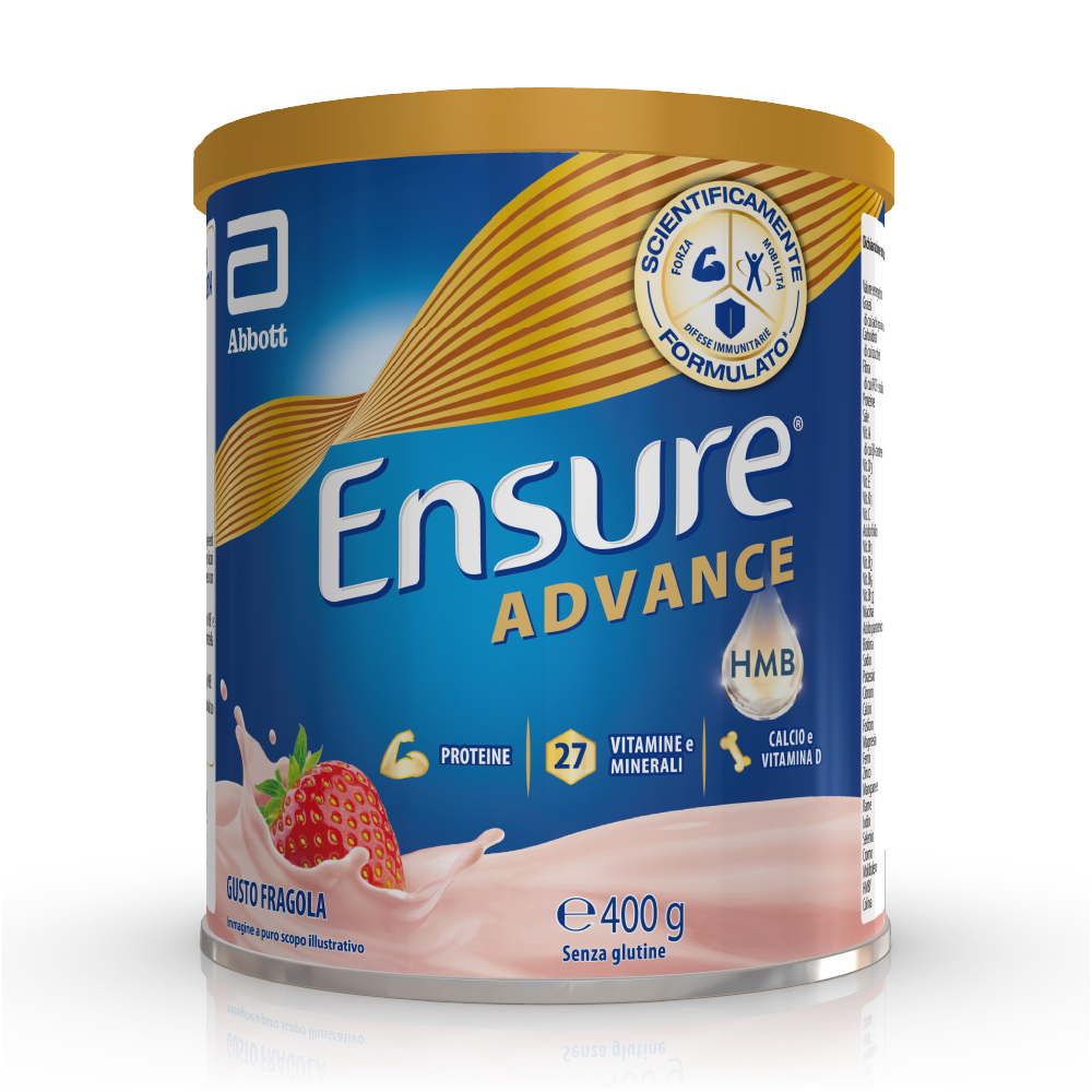 Ensure® Advance Integratore in polvere forza & energia 400g Fragola