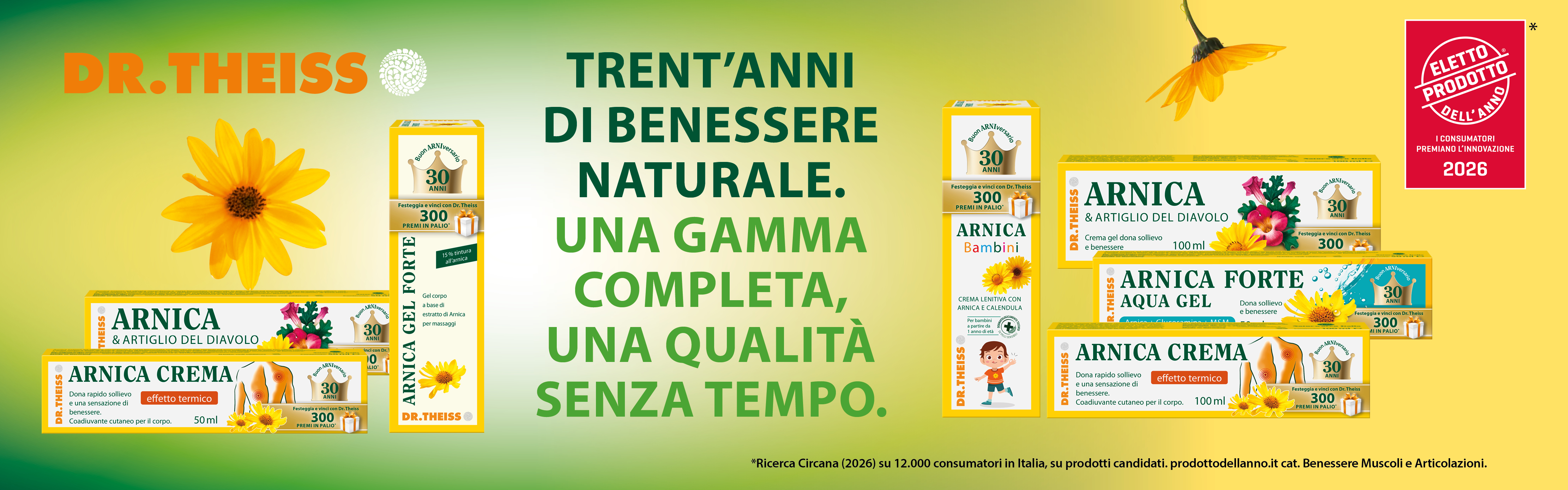 Banner 30 anni di Arnica_1600x500